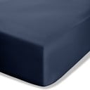 Cearceaf albastru închis din bumbac percale cu elastic 150x200 cm Easy Iron Percale – Catherine Lansfield