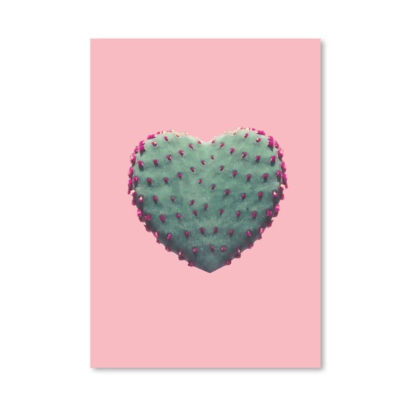 Poster Americanflat Heart Of Cactus, 30 x 42 cm