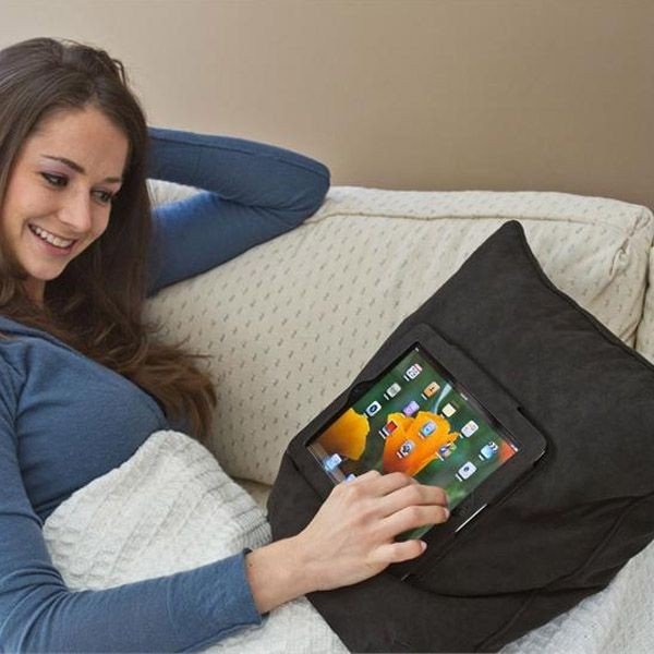 Pernă cu suport pentru iPad InnovaGoods, maro-image-1