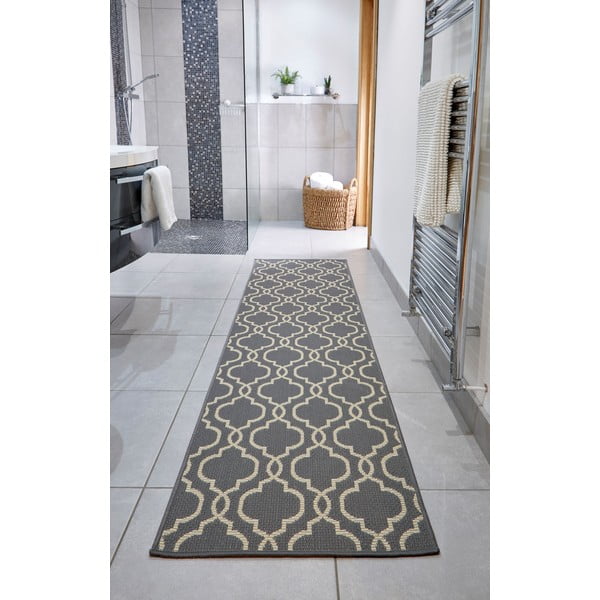 Covor de exterior gri/bej  tip traversă  230x66 cm Milan - Flair Rugs-image-1