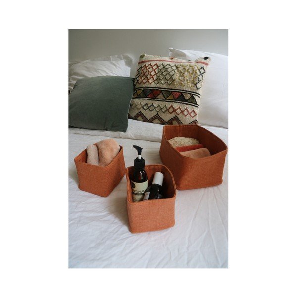 Set 3 coşuri din iută Compactor Noah-image-1