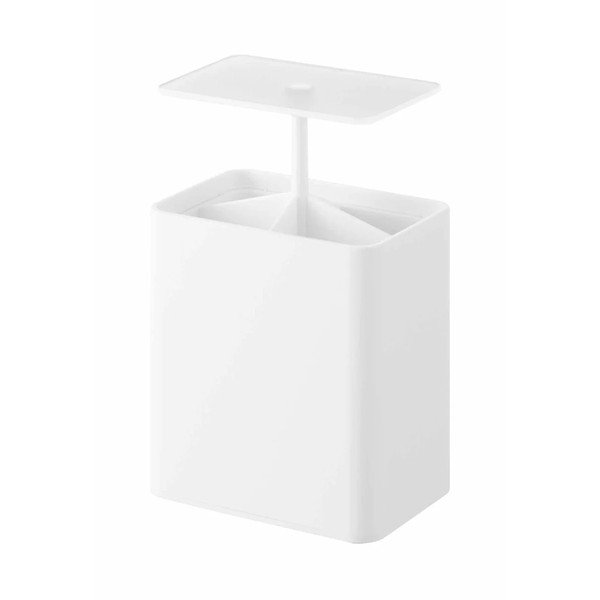 Organizator de baie alb pentru dischete demachiante din plastic Tower – YAMAZAKI
