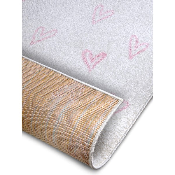 Covor pentru copii alb-roz 120x170 cm Hearts – Hanse Home-image-4