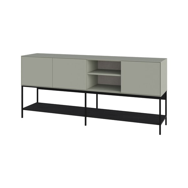 Comodă verde/neagră 180x80x40 cm Amira – Marckeric