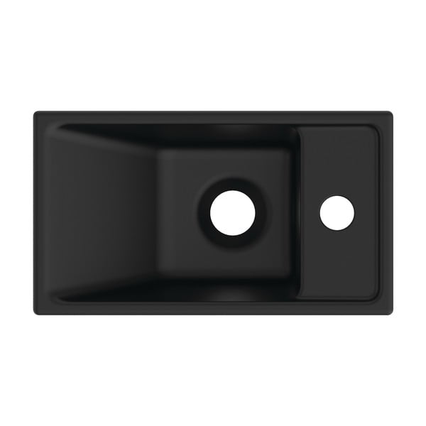 Chiuvetă mică pentru WC negru-mat din ceramică 37x21 cm i.Life S – Ideal Standard-image-3