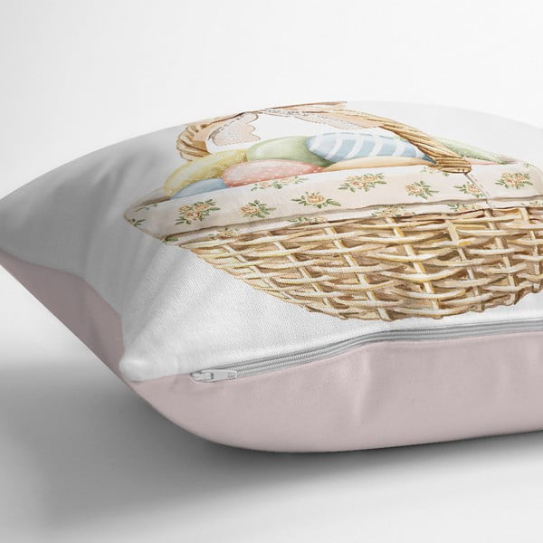 Față de pernă 43x43 cm cu model de Paști – Mila Home-image-1
