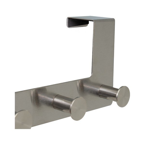 Cuier de ușă argintiu mat din metal 35 cm – Casa Selección-image-2