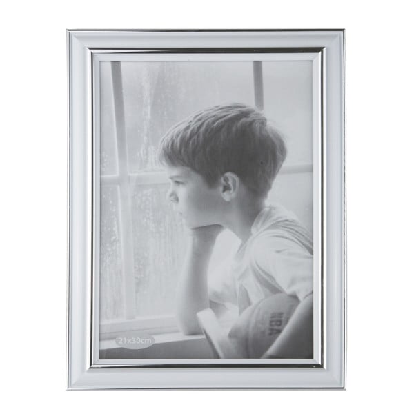 Ramă foto KJ Collection Plain Silver, 25,5 x 35 cm