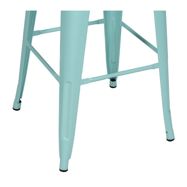 Set de scaune de bar turcoaz 2 buc. din metal (înălțime șezut 76,5 cm) – Ixia-image-2