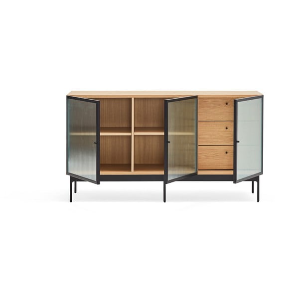 Comodă în decor de stejar Teulat Blur, lățime 140 cm-image-2