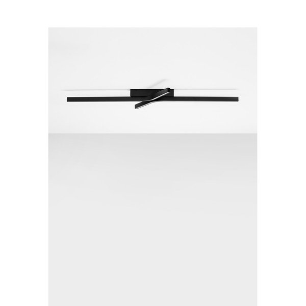 Plafonieră negru-mat LED cu intensitate reglabilă din aluminiu 50x100 cm Akro – Nova Luce-image-4