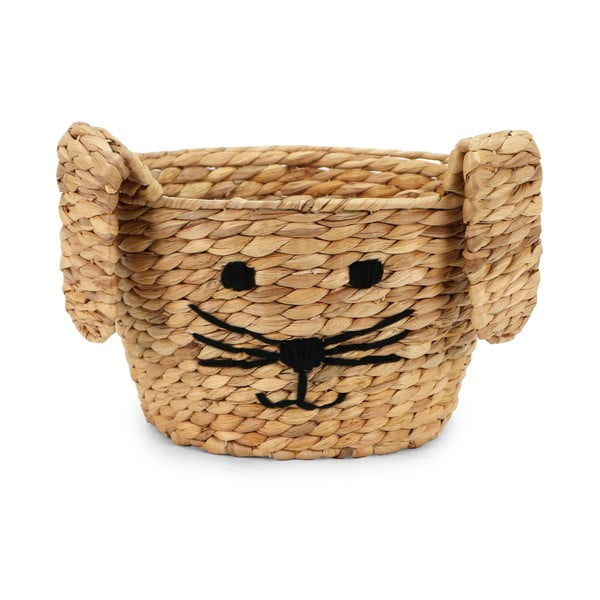 Coș de jucării pentru copii în culoare naturală din zambilă de apă ø 35x26 cm Rabbit – Compactor