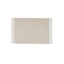 Covoraș de baie alb/bej din material textil 50x80 cm Grid – Mette Ditmer Denmark