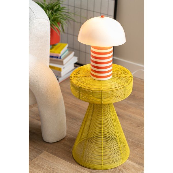 Măsuță auxiliară rotundă din metal ø 30,5 cm Cuerda Corcho – Leitmotiv-image-1