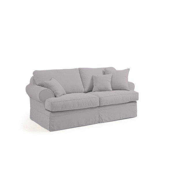 Canapea cu 2 locuri Max Winzer Hermine, gri deschis-image-4