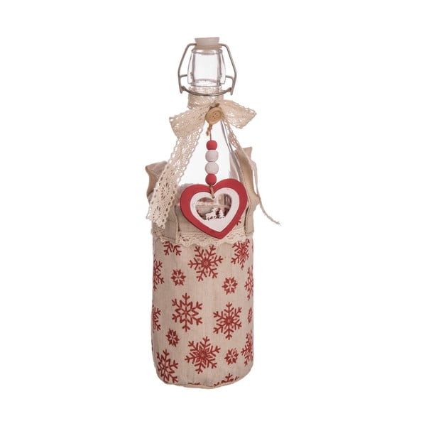 Sticlă cu coș textil pentru depozitare Casa Selección Christmas