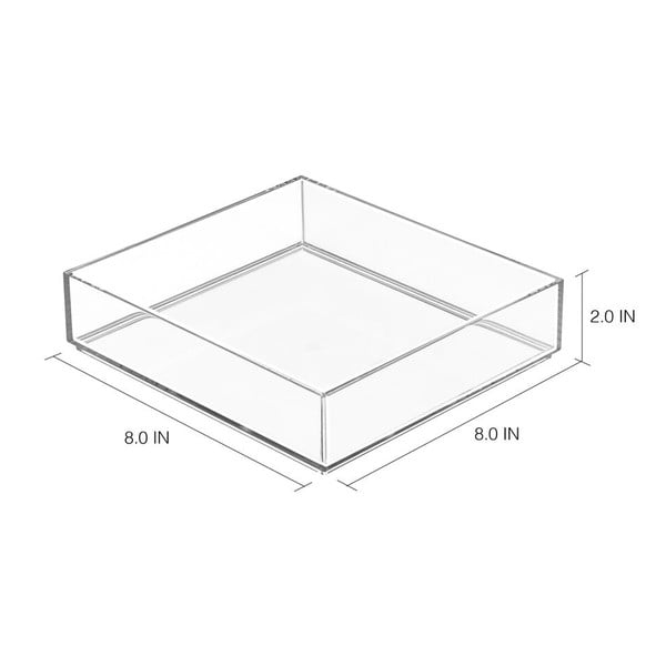 Organizator transparent iDesign Clarity, 20 x 20 cm-image-1