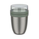 Termos argintiu/verde salvie pentru mâncare din oțel inoxidabil 500 ml Ellipse – Mepal