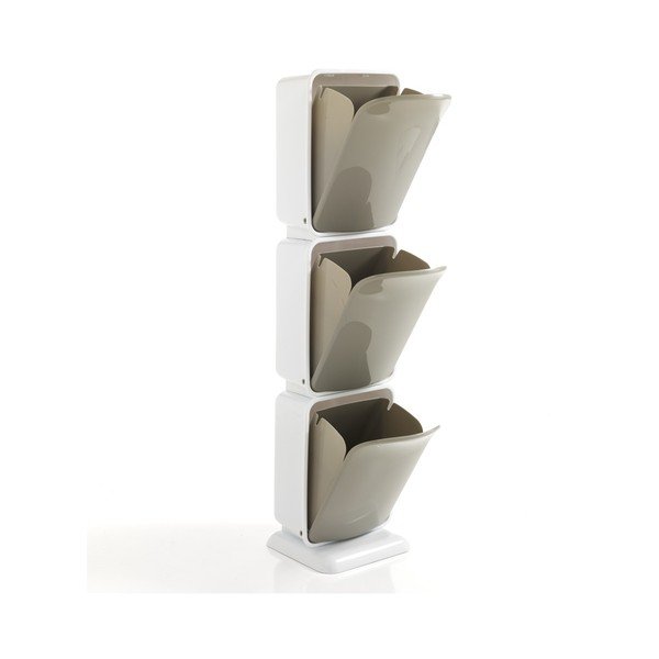 Coș cu 3 compartimente pentru materiale reciclabile Tomasucci Riky, înălțime 125 cm-image-1