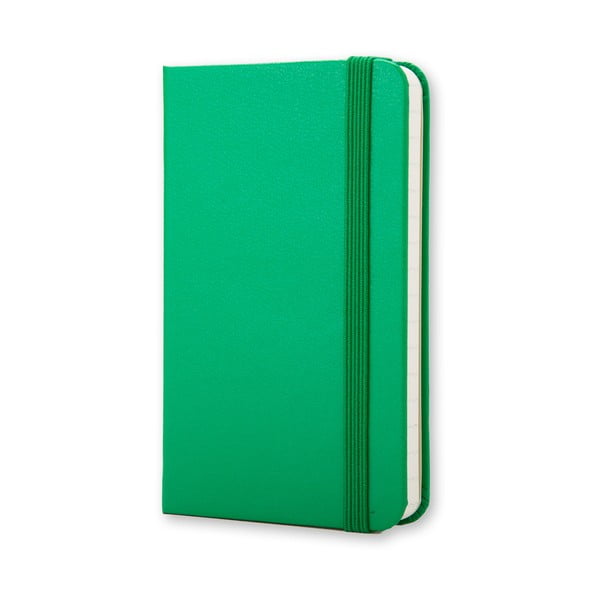 Mini caiet de notițe, Moleskine, verde, hârtie dictando