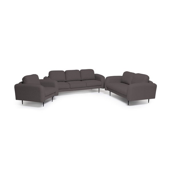 Canapea Vivonita Skolm, gri antracit-image-3