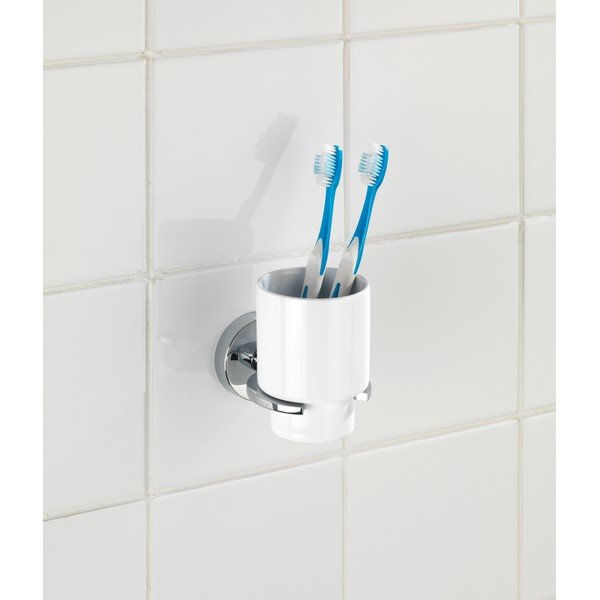 Suport pentru periuțe de dinți Wenko Capri cu sistem de prindere Vacuum-Loc, până la 33 kg-image-1