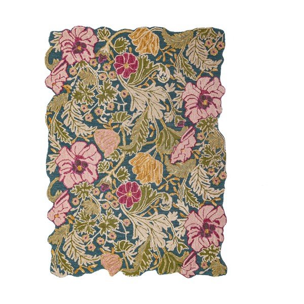 Covor țesut manual din lână 200x290 cm Daphne Shaped Floral – Flair Rugs