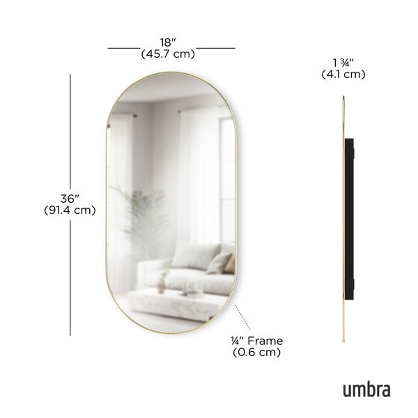 Oglindă de perete 46x91 cm Hubba – Umbra-image-3
