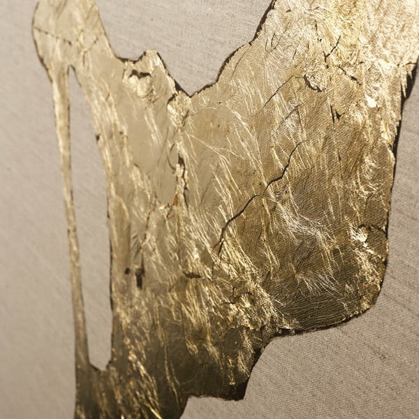 Tablou pictat manual 90x120 cm Wild Horizon Gold – Malerifabrikken-image-2