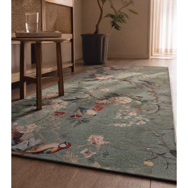 Covor tip traversă verde deschis lavabil 52x200 cm Ricci Monet – Universal-image-3