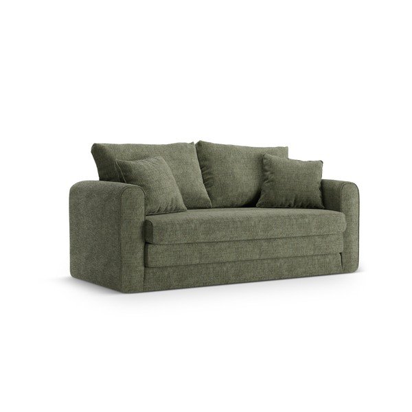 Canapea verde extensibilă 158 cm Lido – Micadoni 
