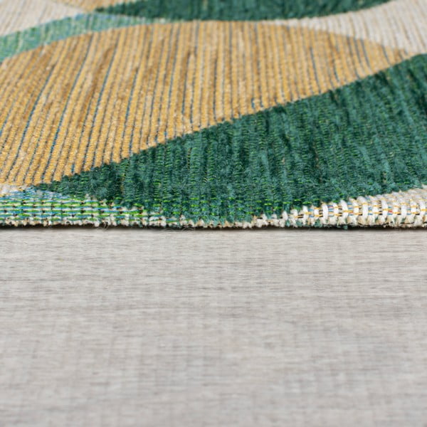 Covor galben/verde 120x170 cm Carlos Circle Geo – Flair Rugs-image-4