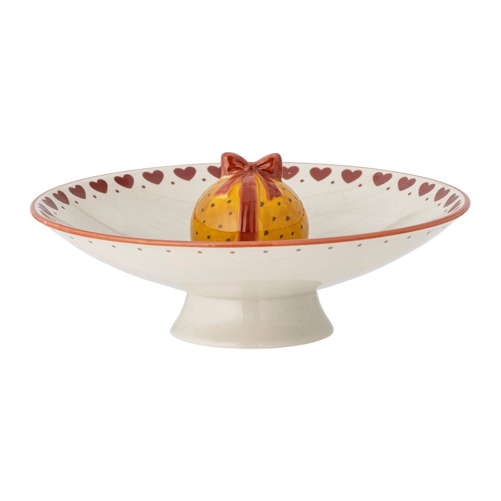 Bol mic crem din gresie cu model de Crăciun Jolly – Bloomingville