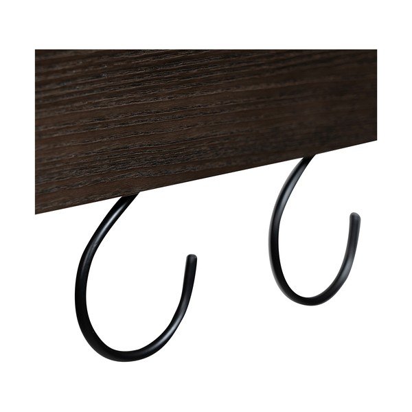 Cuier de perete în culoare naturală închisă cu raft cu aspect de lemn de frasin 120 cm Protopia – DAN-FORM Denmark-image-2