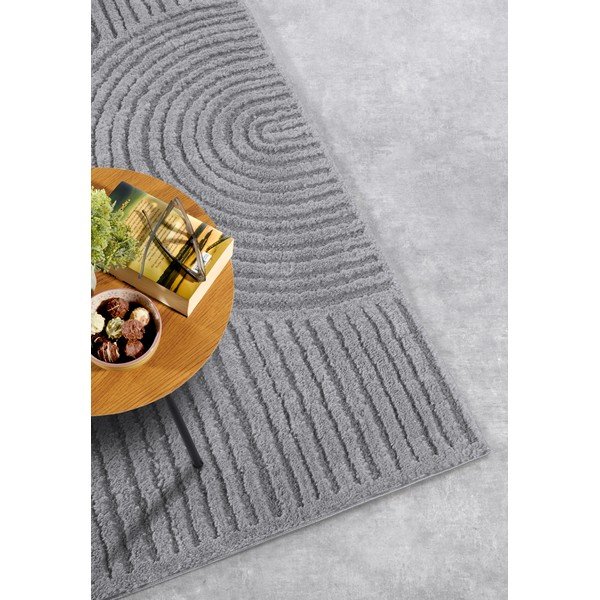 Covor gri 200x280 cm Chappe Light Grey – Elle Decoration-image-2