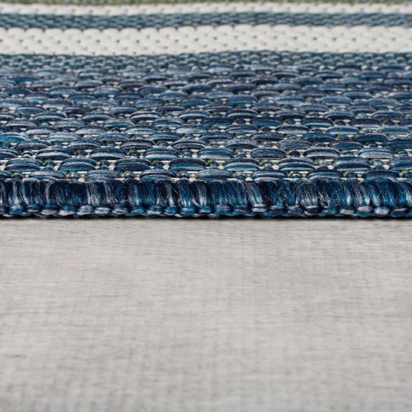 Covor pentru exterior și interior albastru-verde 200x290 cm Roma Stripe – Flair Rugs-image-4
