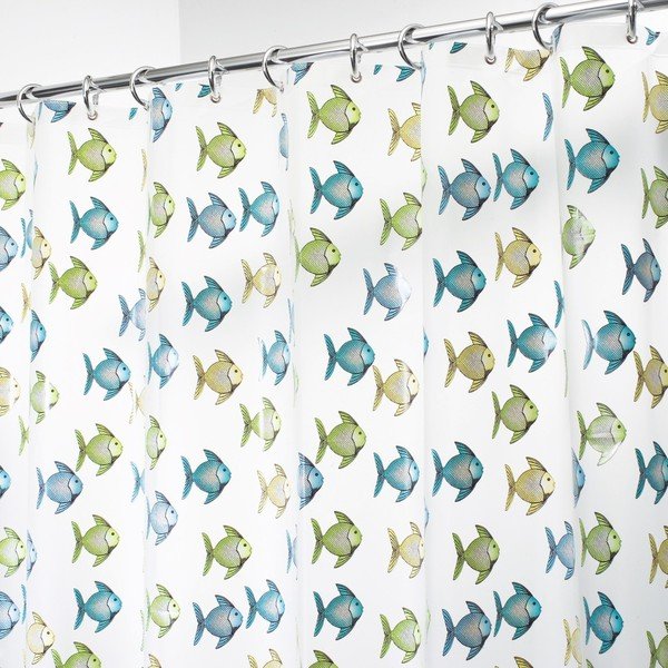Perdea duș InterDesign Fishy, 180 x 200 cm-image-2