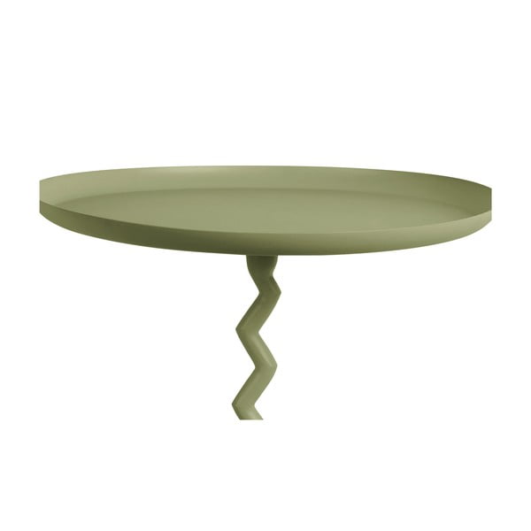 Măsuță auxiliară rotundă din metal ø 40 cm Zig Zag – Leitmotiv-image-2