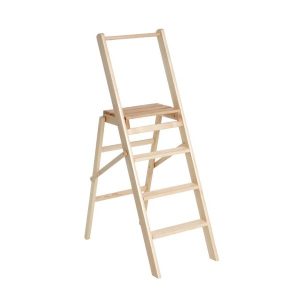 Scară pliabilă din lemn de fag Valdomo Secur