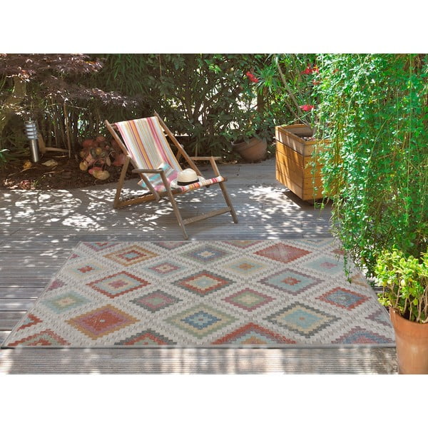 Covor de exterior bej 190x133 cm Soley - Universal-image-1