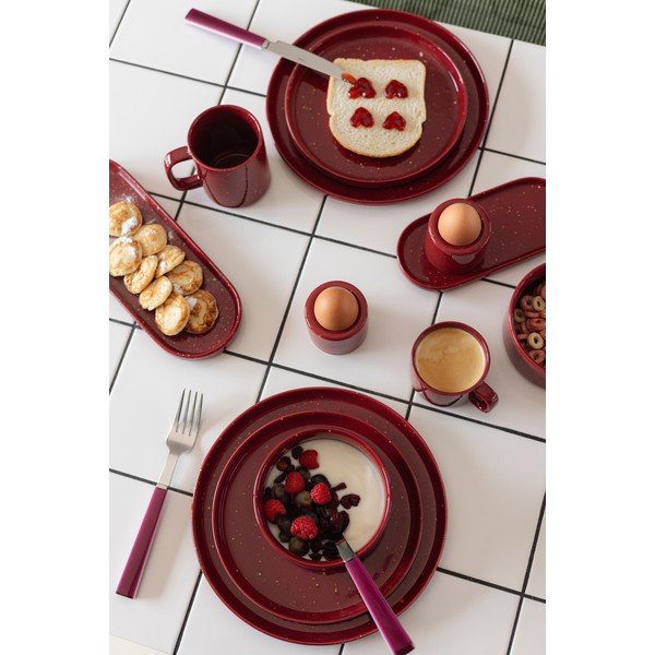 Bol mic burgundy din porțelan 500 ml Fika – ONA-image-4