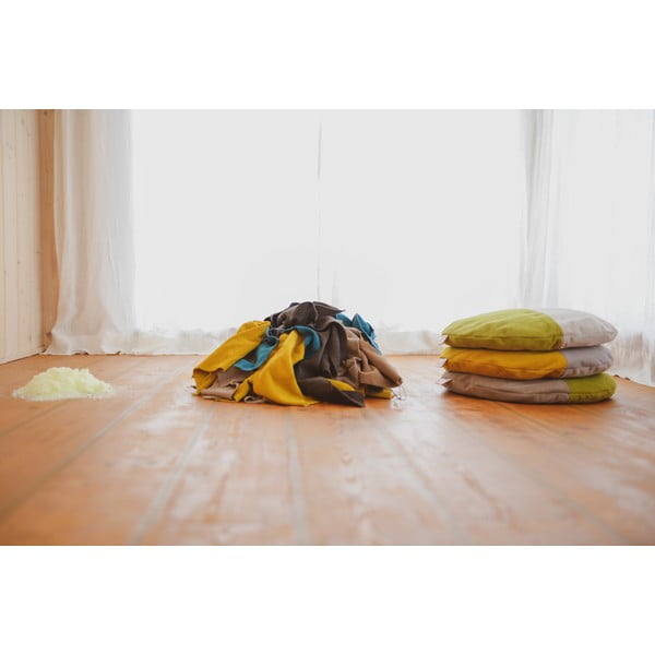 Pernă Linda Vrňáková Lentils, verde - crem-image-1