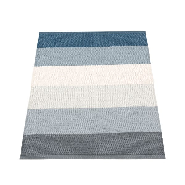 Covor pentru exterior și interior albastru/crem 70x100 cm Molly Ocean Grey – Pappelina