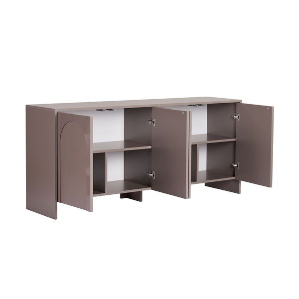 Comodă taupe 180x80x45 cm Arlen  – Kalune Design-image-4