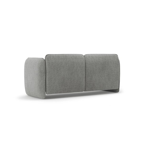 Canapea gri deschis cu tapițerie din chenille 168 cm Georgia – Micadoni -image-3