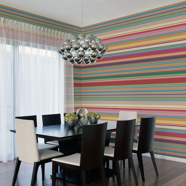 Tapet în format mare Artgeist Subdued Stripes, 200 x 154 cm-image-1