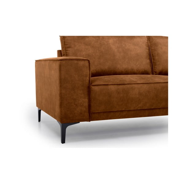 Colțar maro coniac cu tapițerie din imitație de piele (colț pe partea stângă /în formă de "U") Copenhagen – Scandic-image-4