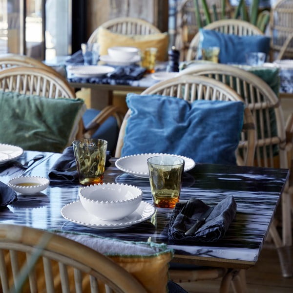 Bol din gresie ceramică Costa Nova Pearl, ⌀ 16 cm, alb-image-1