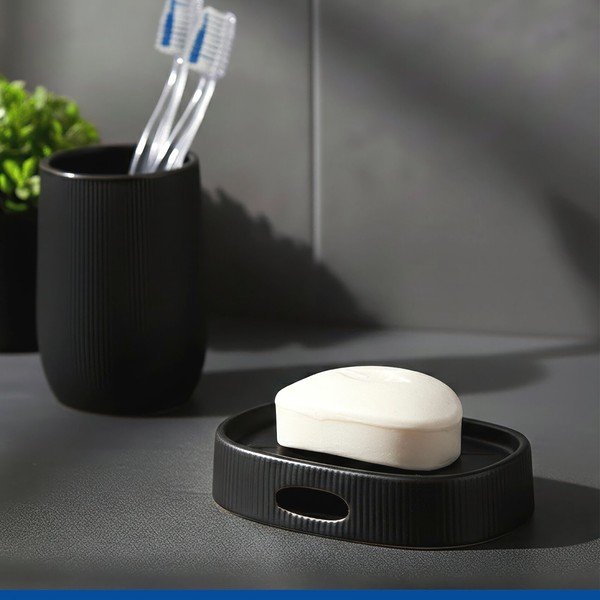 Săpunieră neagră din ceramică Fablo – Wenko-image-1