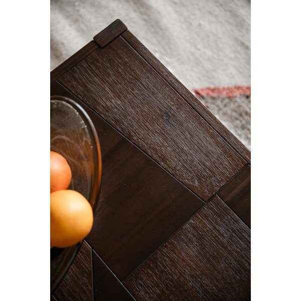 Măsuță de cafea în culoare naturală închisă din lemn masiv 60x120 cm Bruneau – Dutchbone-image-1